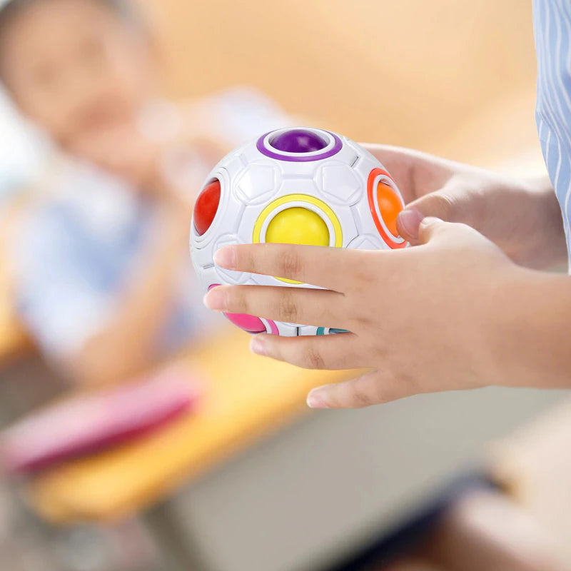 Cube Rainbow Ball Puzzle 