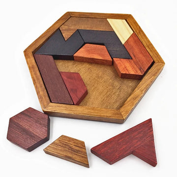 Geometric Wooden Tangram