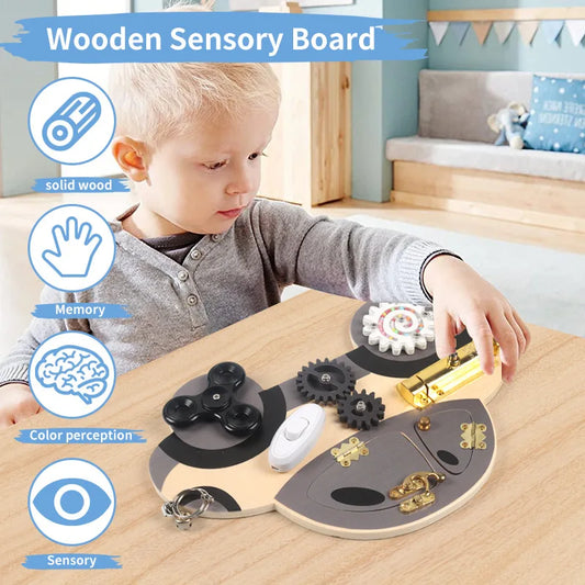 Wooden Car Busy Board