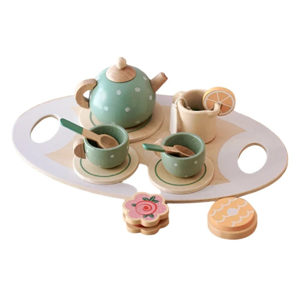 Wooden Afternoon Tea Set